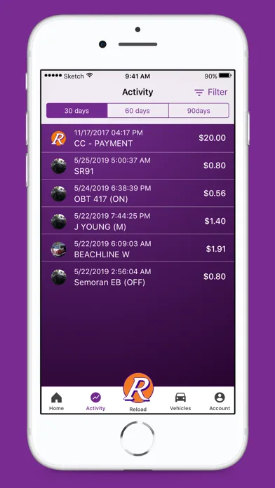 E-PASS Toll App Ekran Görüntüleri