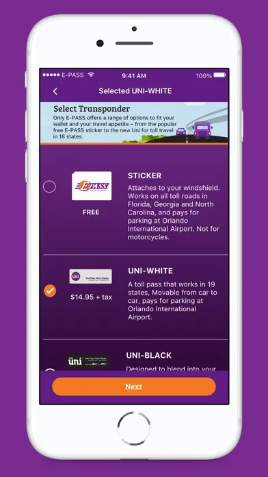 E-PASS Toll App Ekran Görüntüleri
