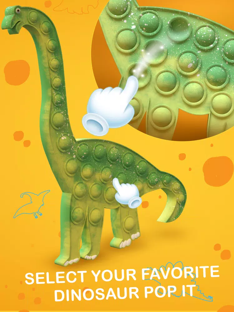 pop it - Fidget Dino 3D popper iPad  スクリーンショット