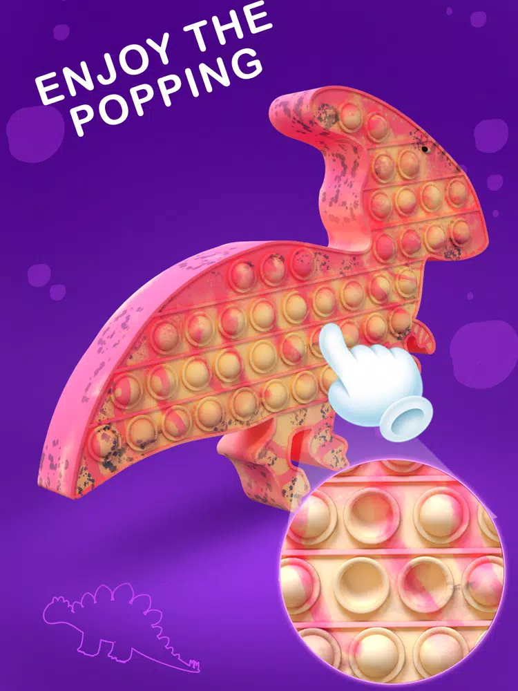 pop it - Fidget Dino 3D popper iPad  スクリーンショット