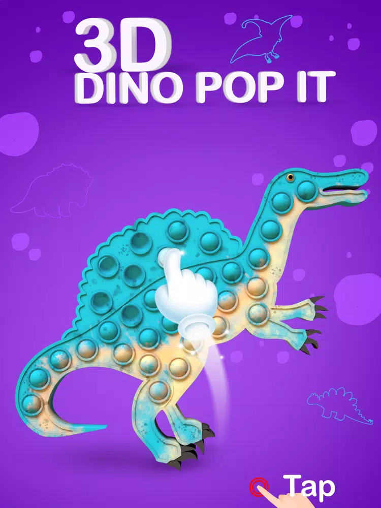 pop it - Fidget Dino 3D popper iPad  スクリーンショット