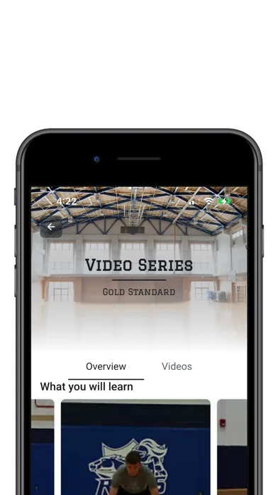 Capturas de tela do Gold Standard Bball Training