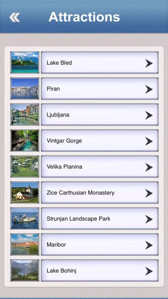 Captures d'écran de Slovenia Essential Travel Guide