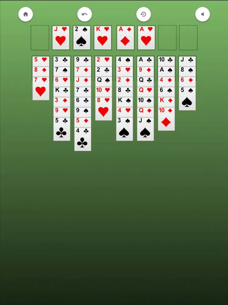 Tangkapan layar Freecell Solitaire Classic iPad 