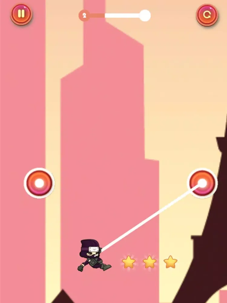 Swing Rope Hero Ninja Jump iPad 應用截圖