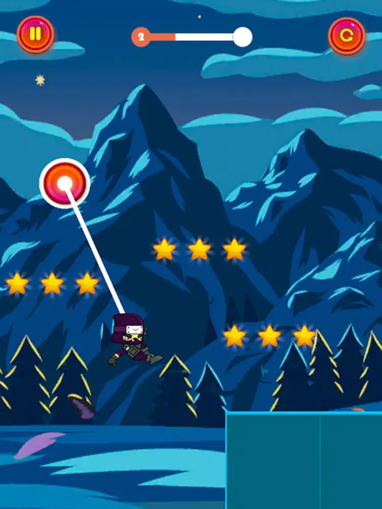 Swing Rope Hero Ninja Jump iPad 應用截圖
