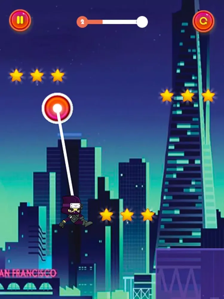Swing Rope Hero Ninja Jump iPad 應用截圖