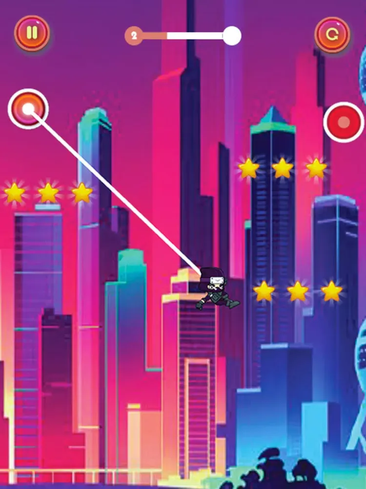 Swing Rope Hero Ninja Jump iPad 應用截圖