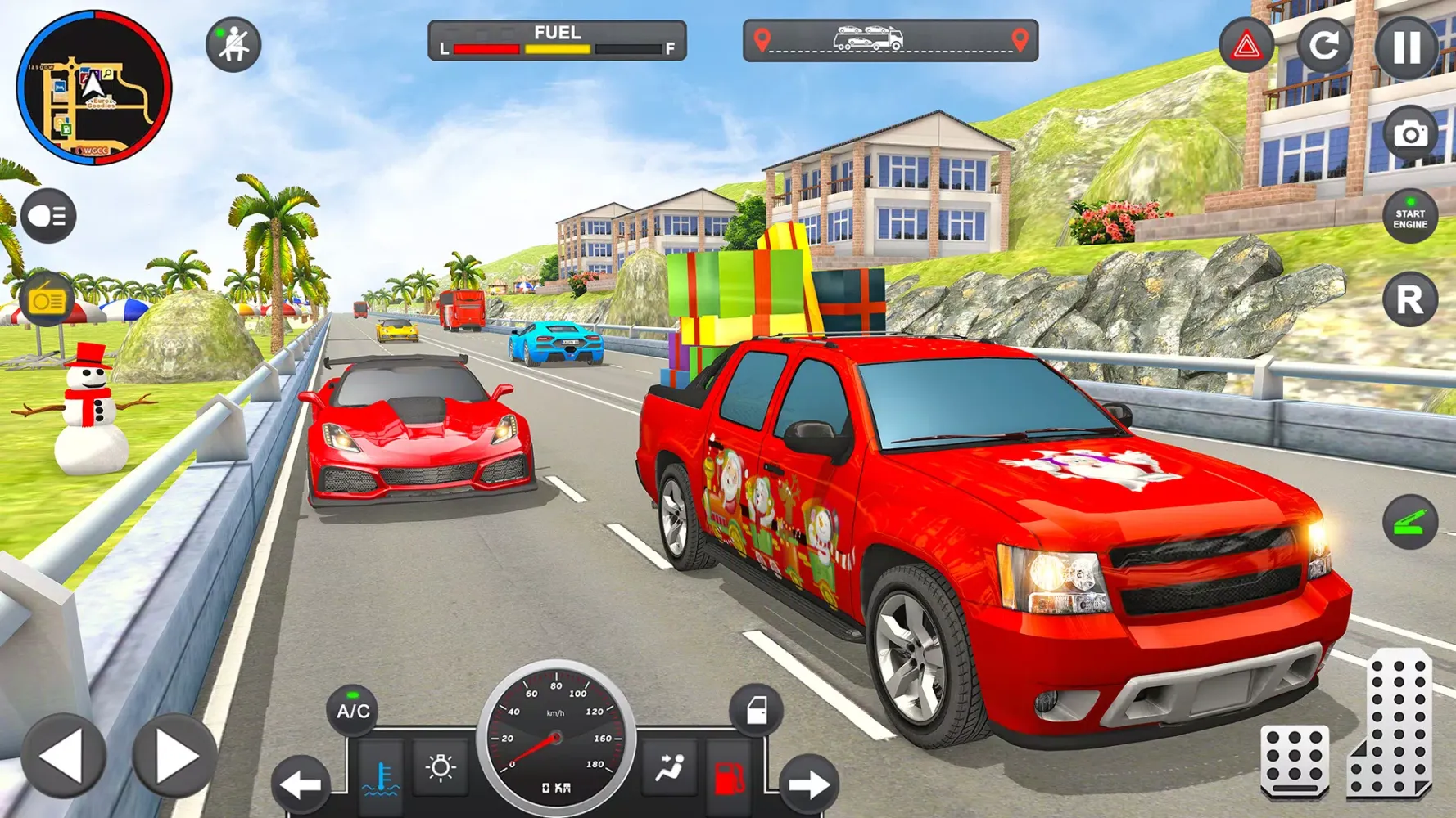 Santa Transporter Truck Games Screenshots