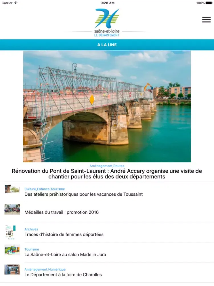 Saône et Loire iPad  স্ক্রিনশট