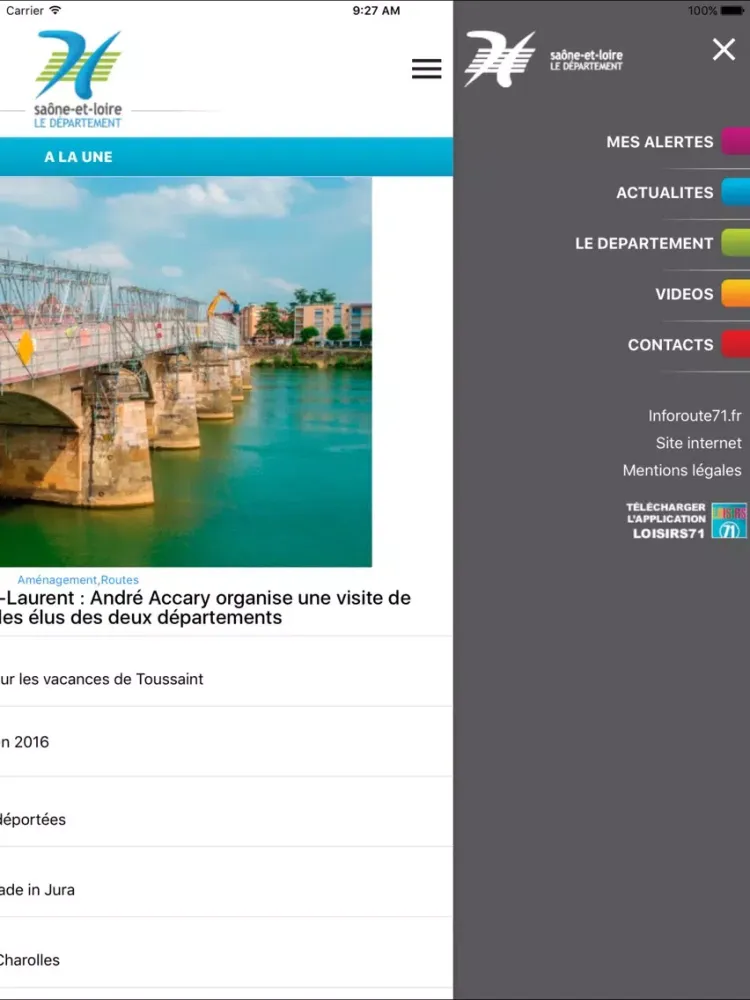 Saône et Loire iPad  স্ক্রিনশট