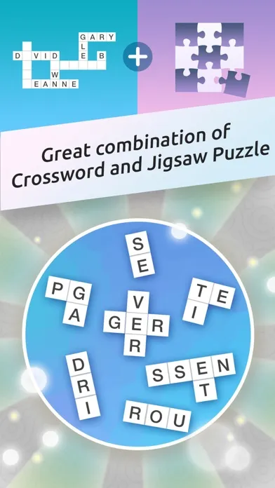 Ảnh chụp màn hình của Crossword Jigsaw - Word Search and Brain Puzzle with Friends