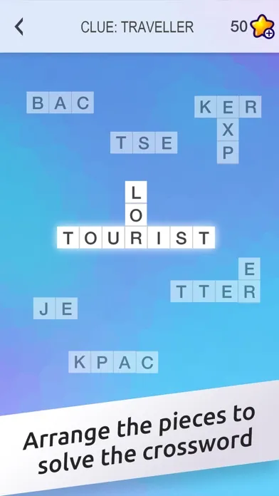 Ảnh chụp màn hình của Crossword Jigsaw - Word Search and Brain Puzzle with Friends