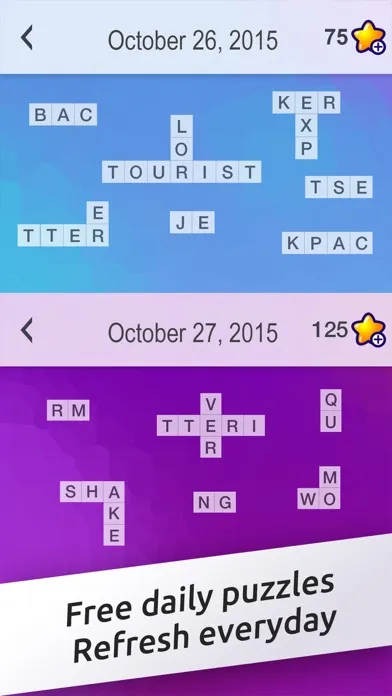 Ảnh chụp màn hình của Crossword Jigsaw - Word Search and Brain Puzzle with Friends