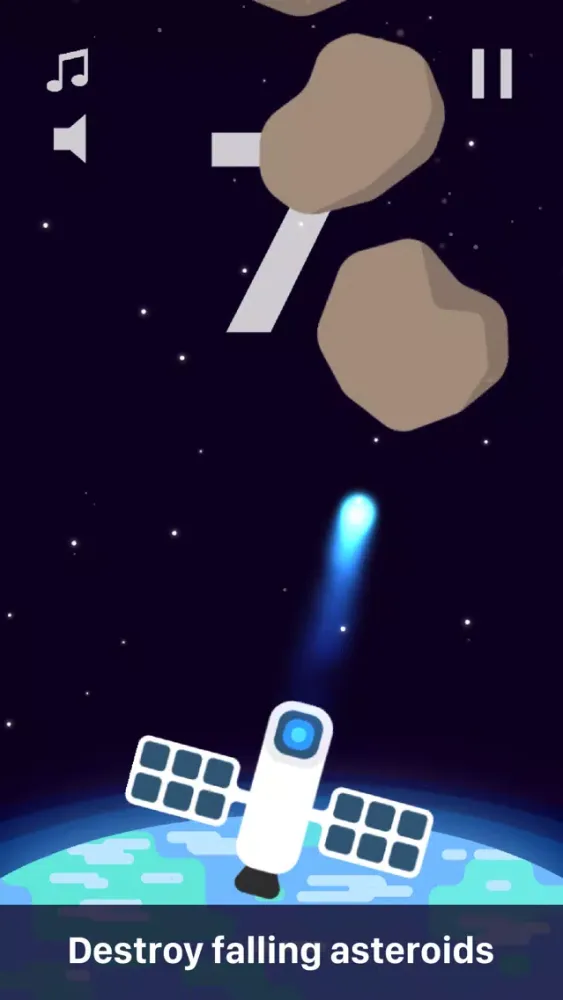 Tangkapan layar Asteroid Storm - CGB Studios