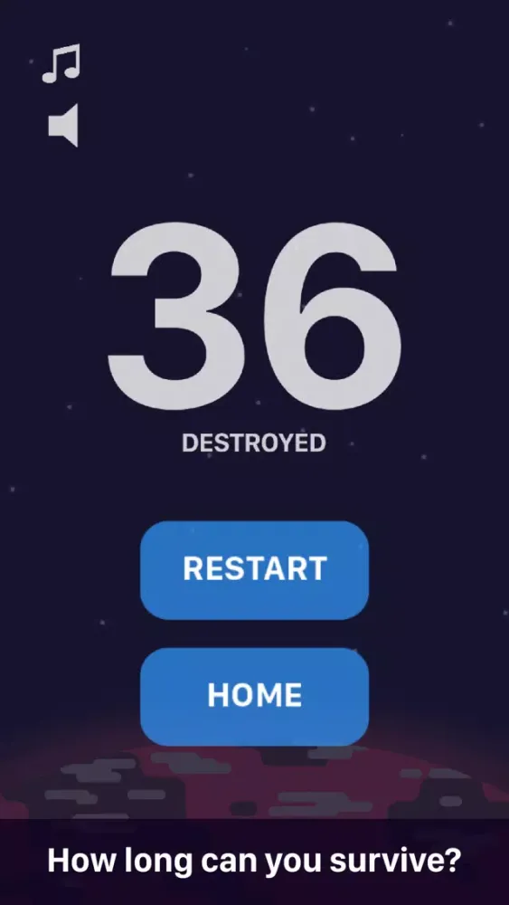 Tangkapan layar Asteroid Storm - CGB Studios
