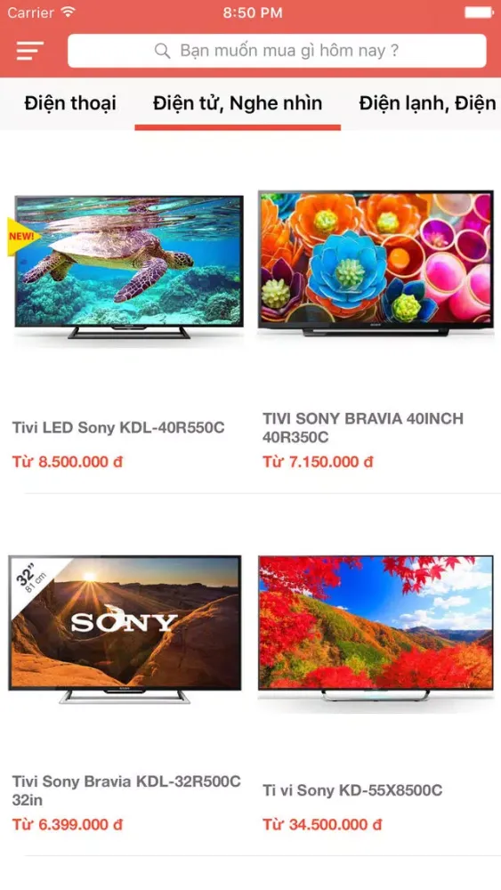 Capturas de pantalla de Chọn Giá Đúng - app tư vấn mua sắm và so sánh giá