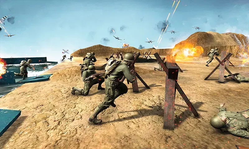 Zrzuty ekranu D-Day World War 2 Army Games