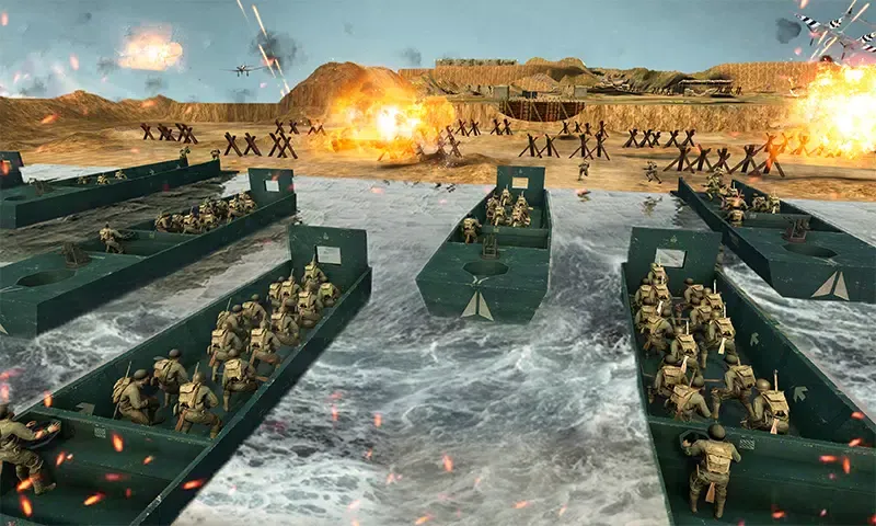 Zrzuty ekranu D-Day World War 2 Army Games