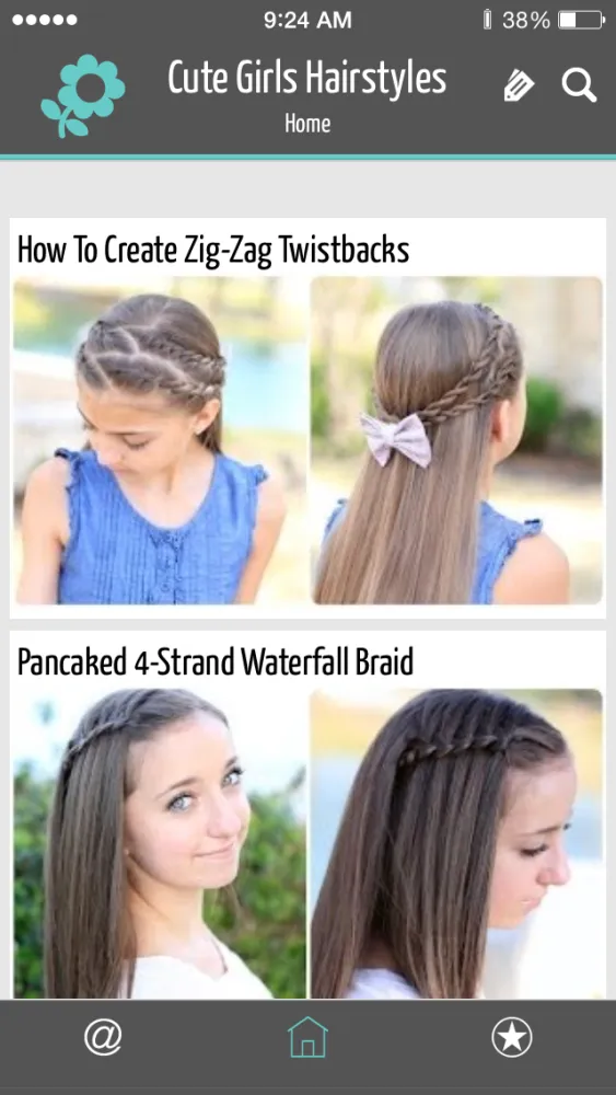 Captures d'écran de Cute Girls Hairstyles