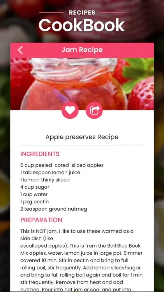 Capturas de tela do Recipes All-in-one Cookbook