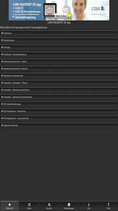 CGM VISODENT 3D App স্ক্রিনশট