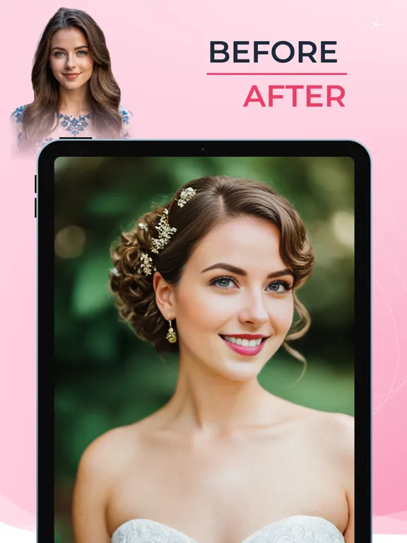 BrideLook AI: Hair Designer iPad  Screenshots