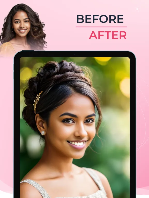 BrideLook AI: Hair Designer iPad  Screenshots