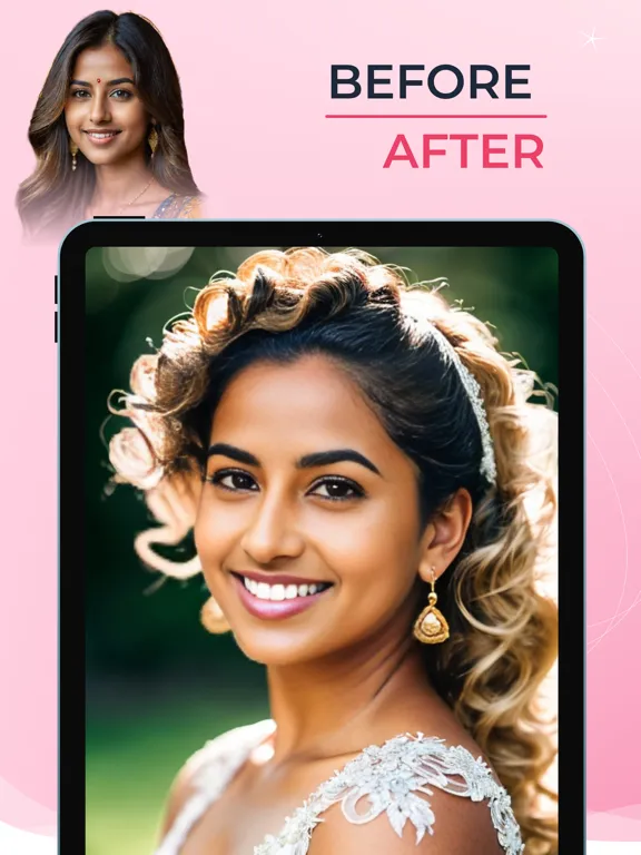 BrideLook AI: Hair Designer iPad  Screenshots