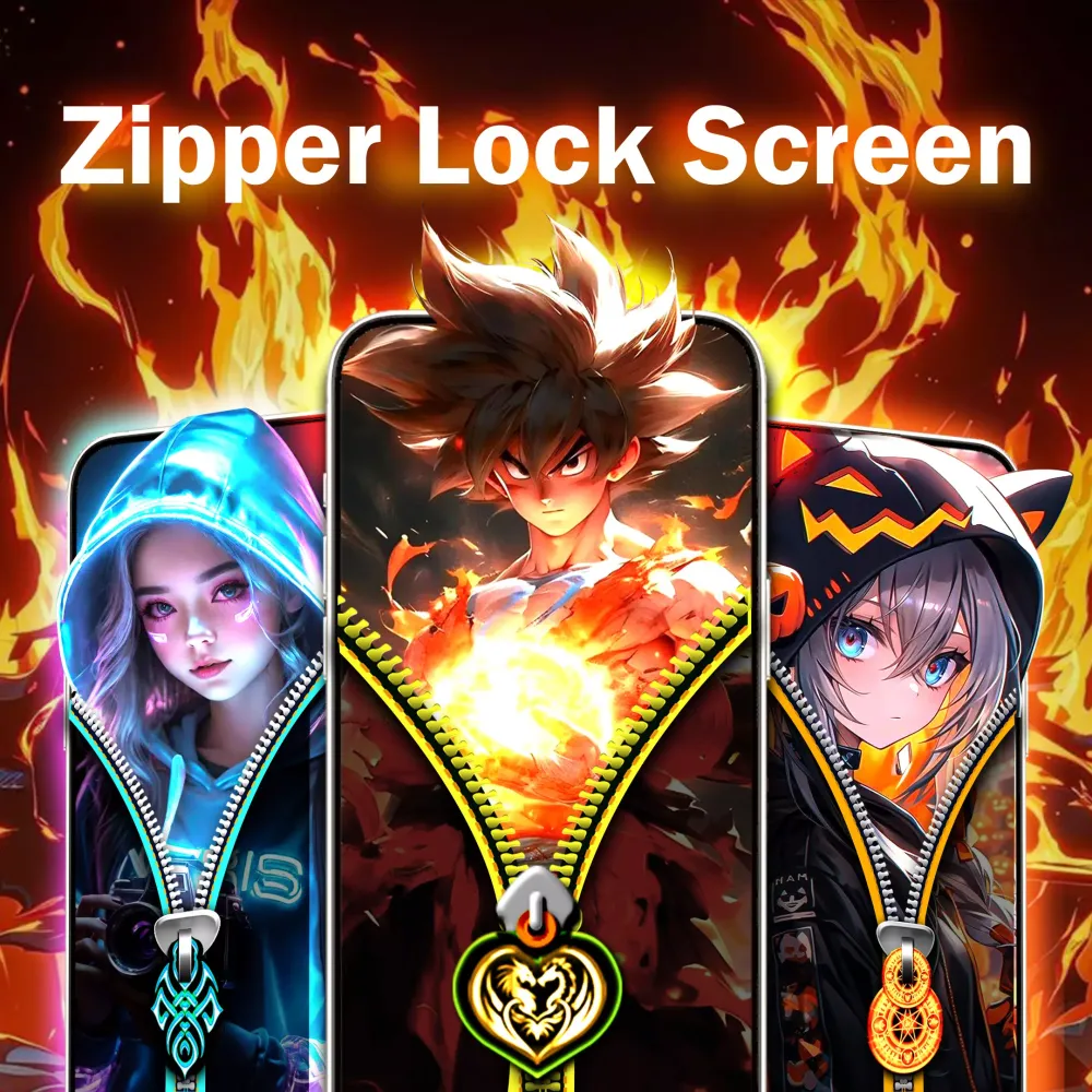 Captures d'écran de Zipper Lock Screen Wallpaper