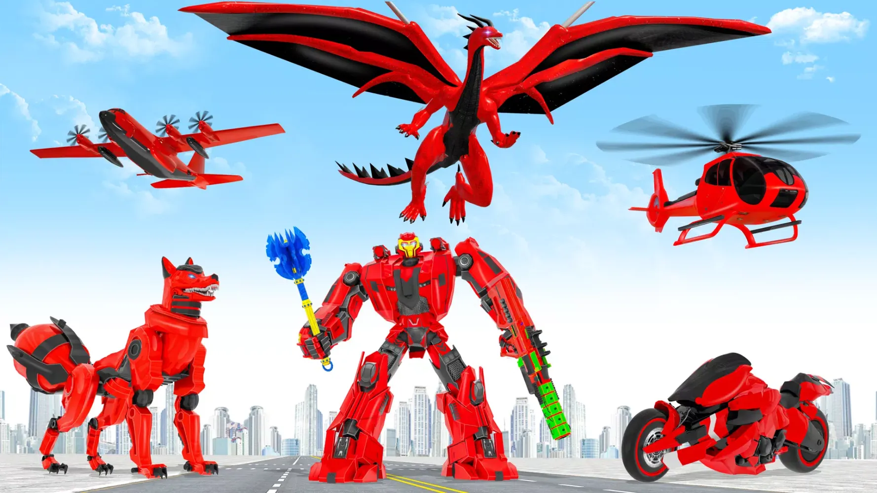 Fox Robot Transform Bike Game应用截图