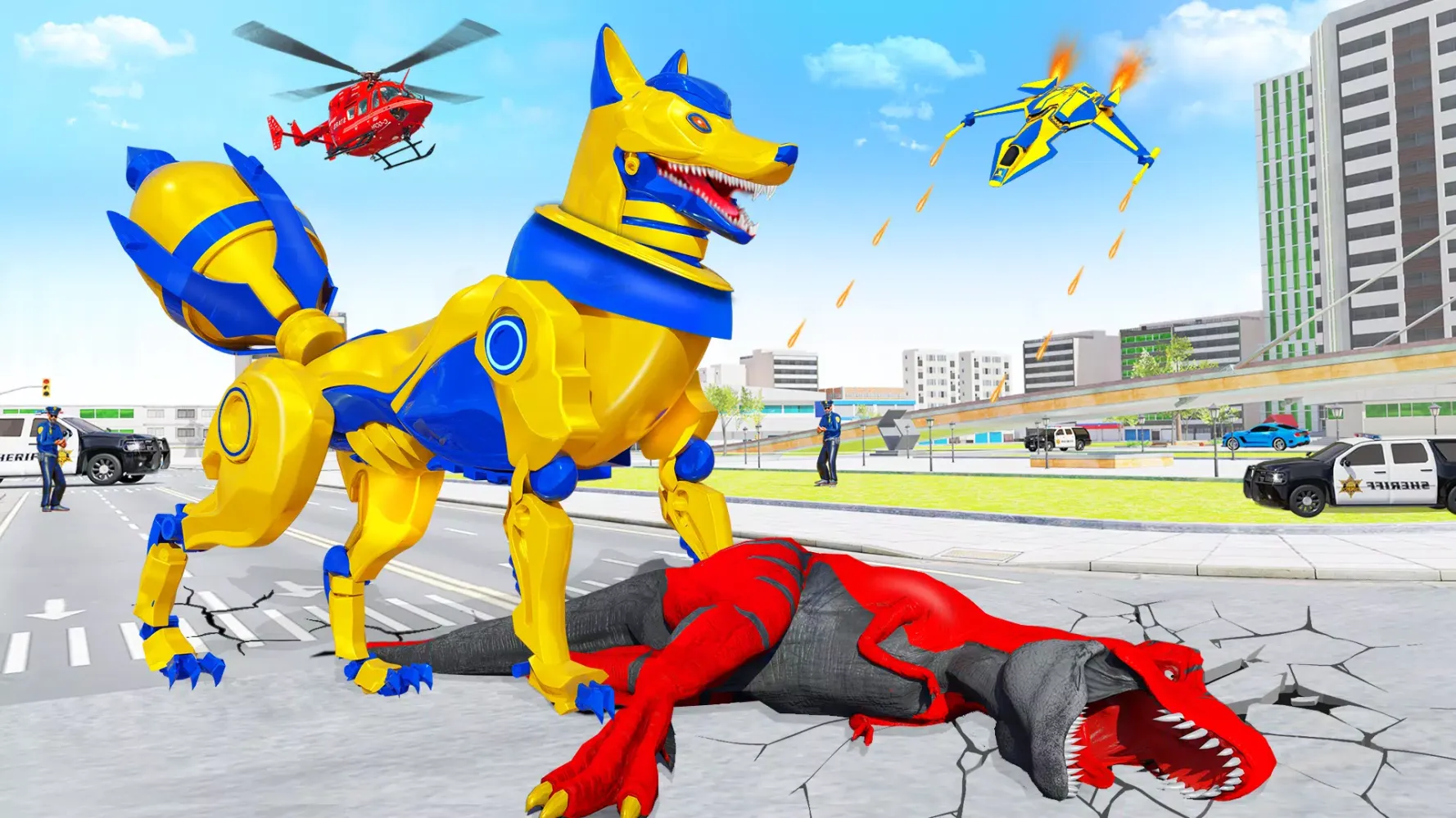 Fox Robot Transform Bike Game应用截图