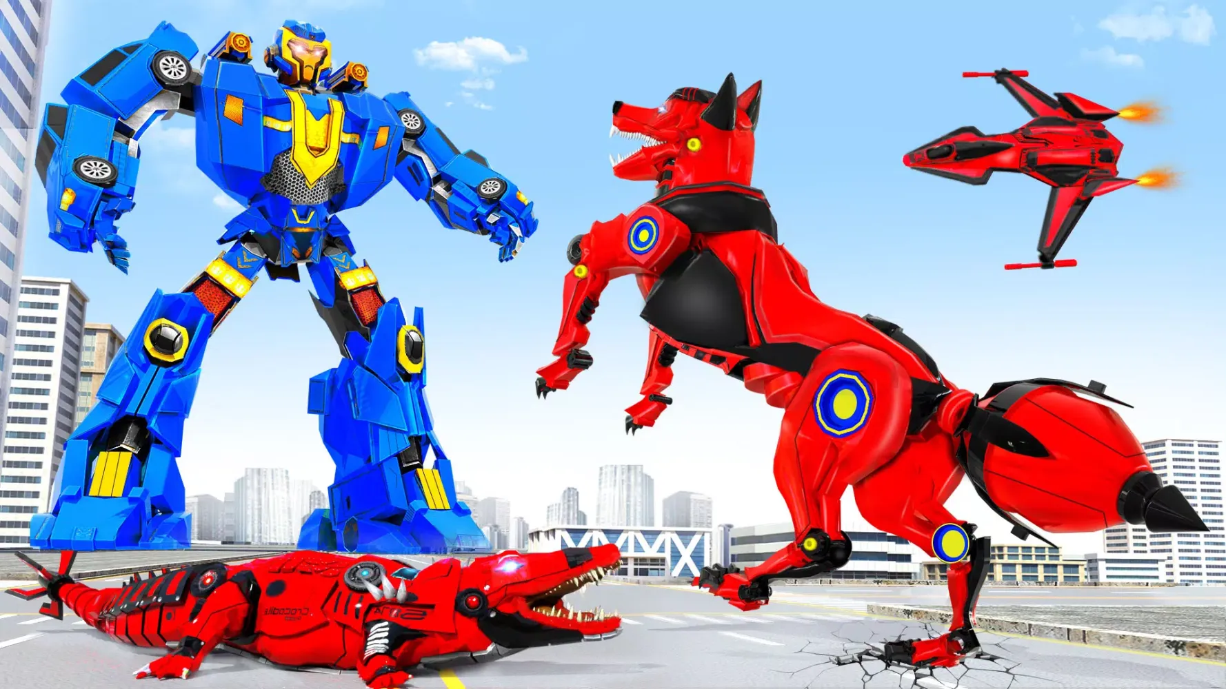 Fox Robot Transform Bike Game应用截图