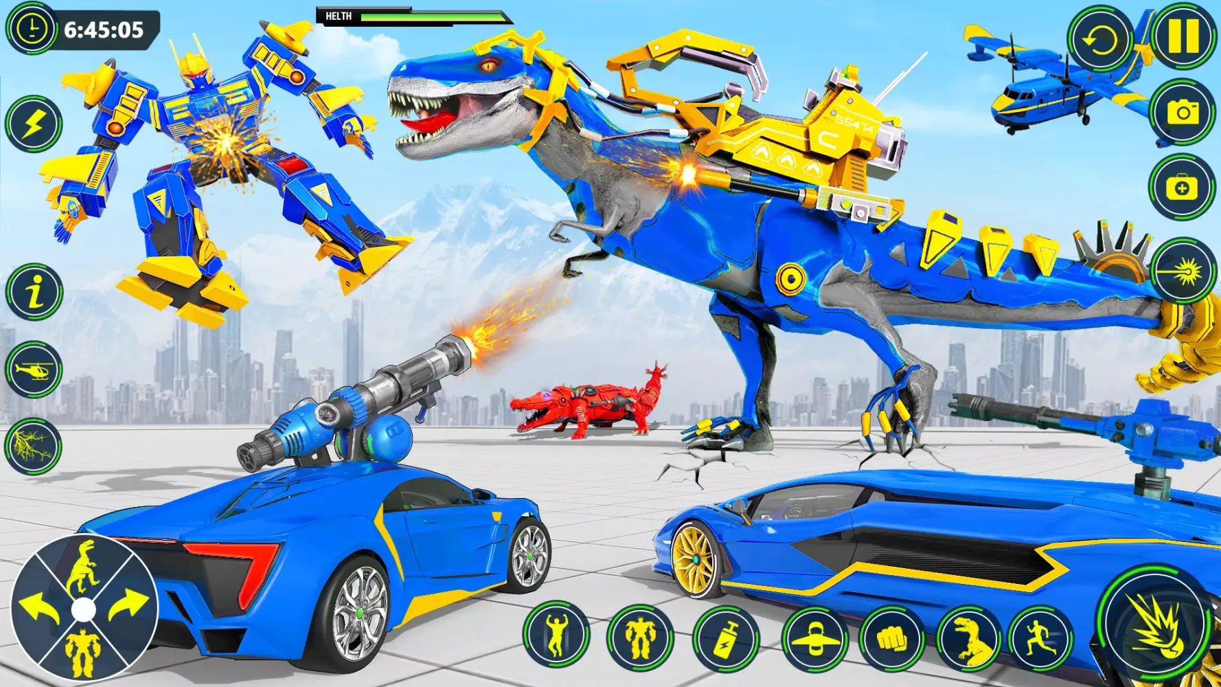Dino Transform Robot Car Game Screenshots