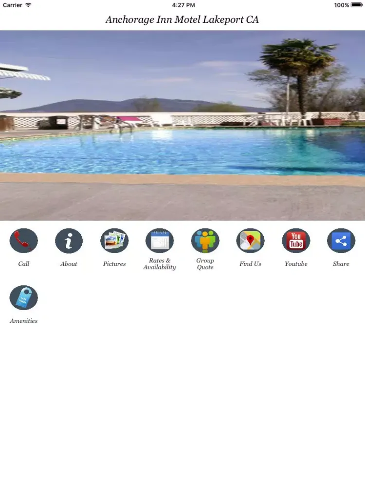 Anchorage Inn Motel Lakeport CA iPad  Screenshots