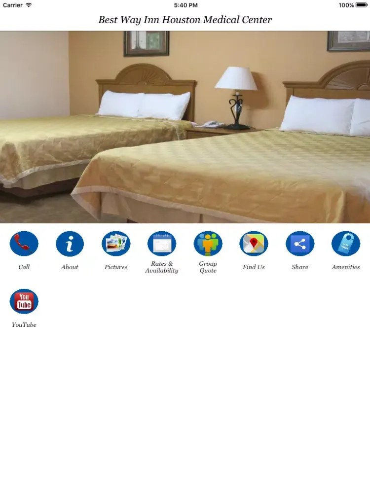 Best Way Inn Houston Medical Center iPad 应用截图