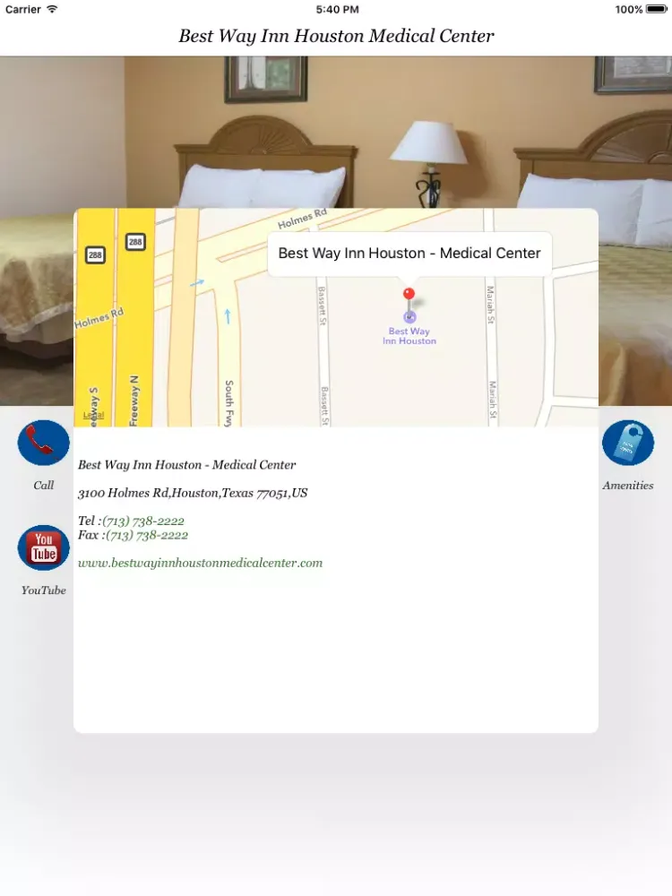 Best Way Inn Houston Medical Center iPad 应用截图