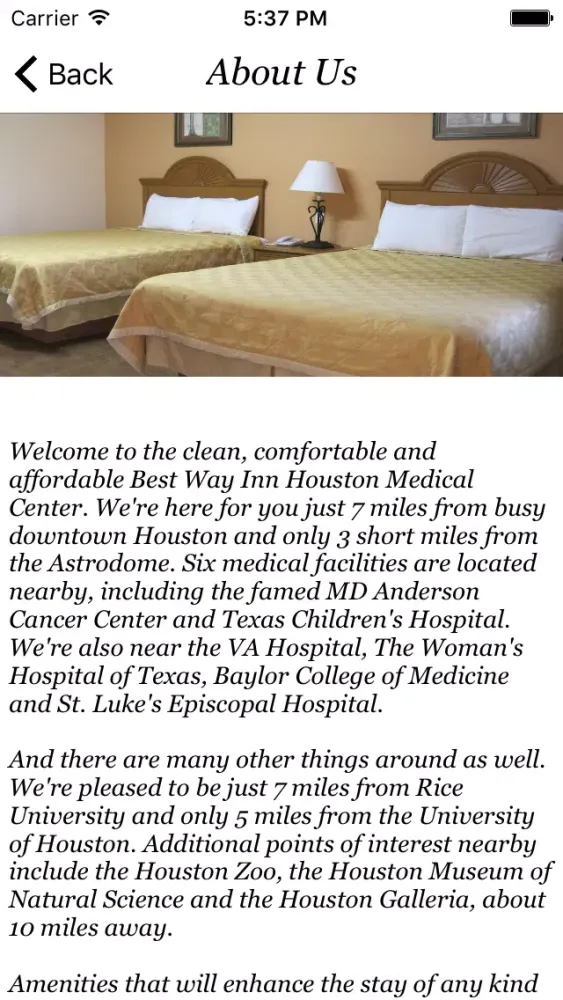 Best Way Inn Houston Medical Center应用截图