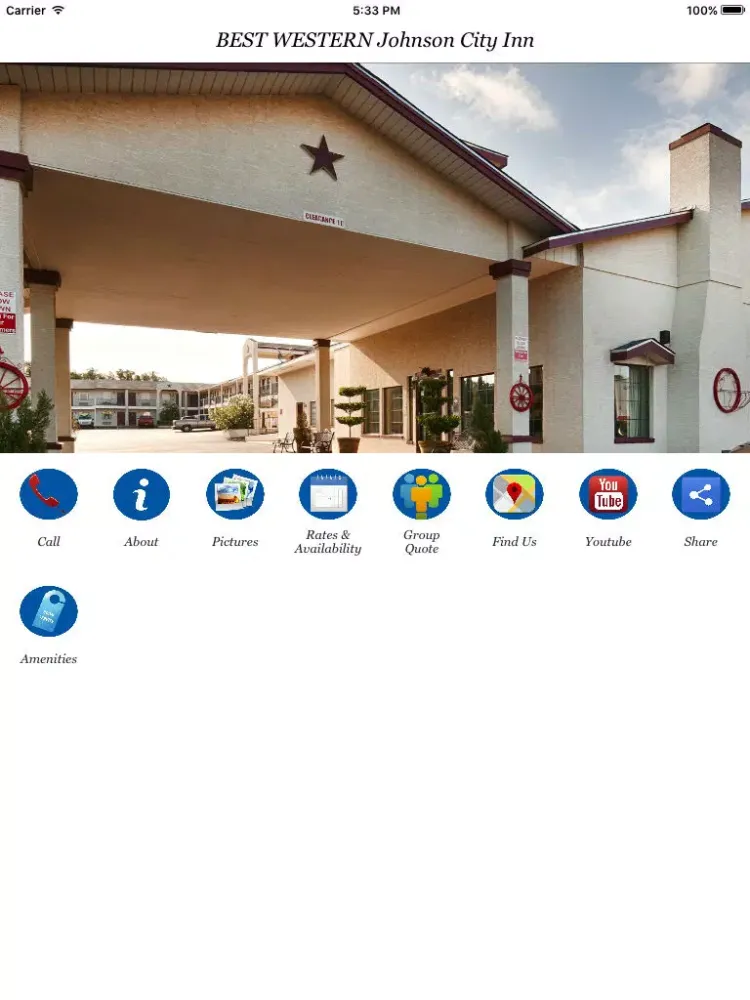 BEST WESTERN Johnson City Inn iPad  Screenshots