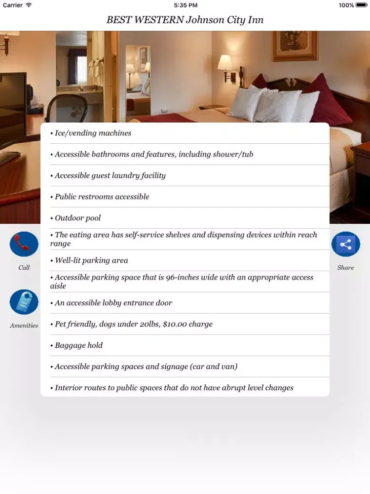 BEST WESTERN Johnson City Inn iPad  Screenshots