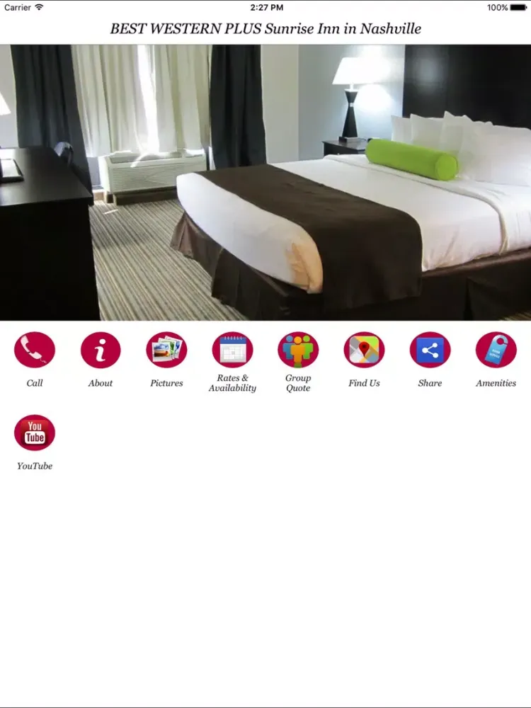 BWP Sunrise Inn Nashville iPad 应用截图