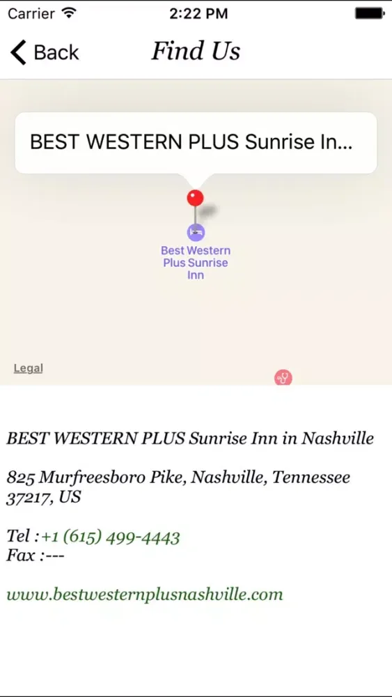 BWP Sunrise Inn Nashville应用截图