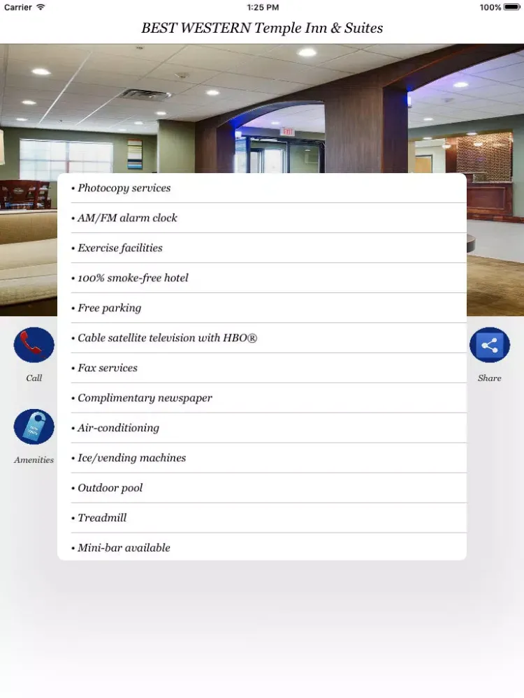 Capturas de pantalla de BW Temple Inn & Suites iPad 