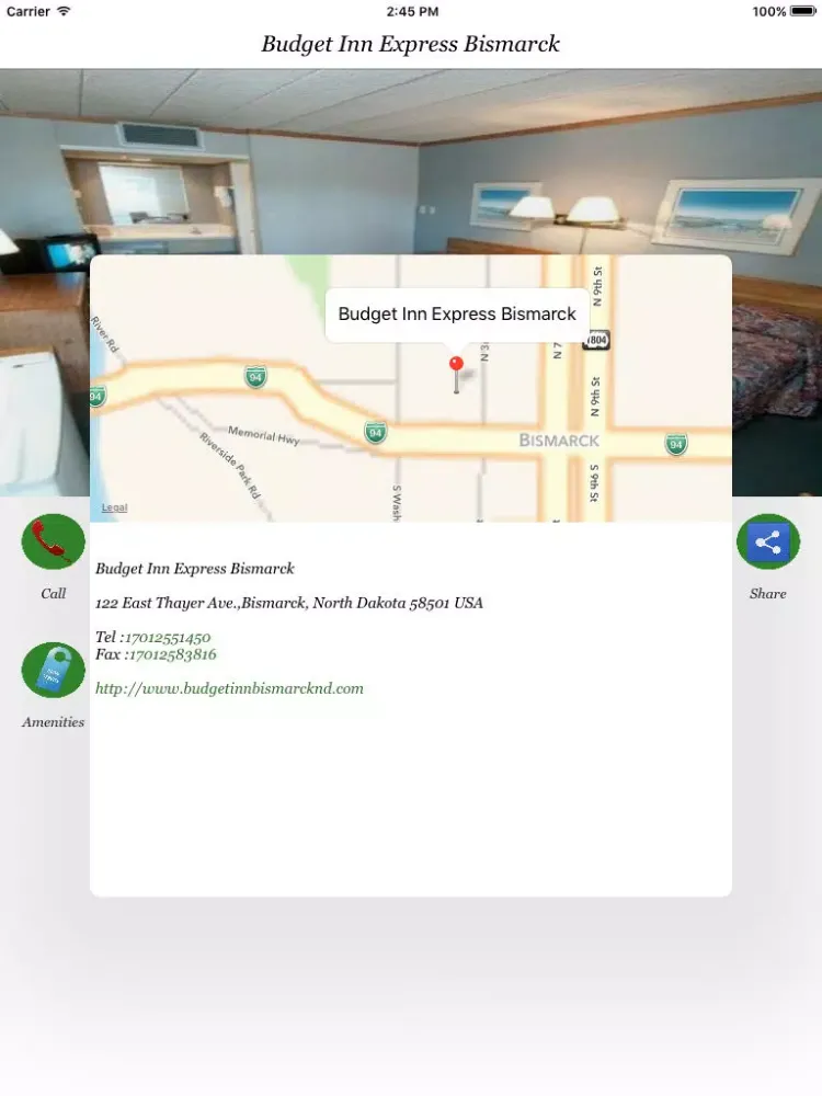 Screenshot di Budget Inn Express Bismarck iPad 
