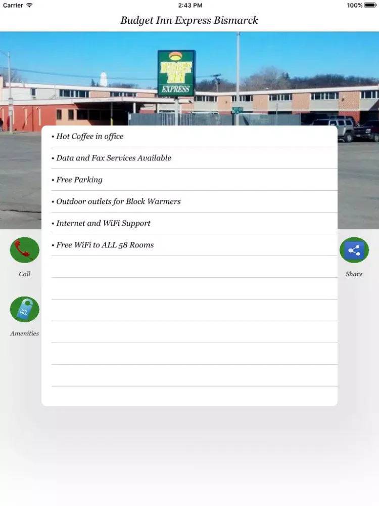 Screenshot di Budget Inn Express Bismarck iPad 