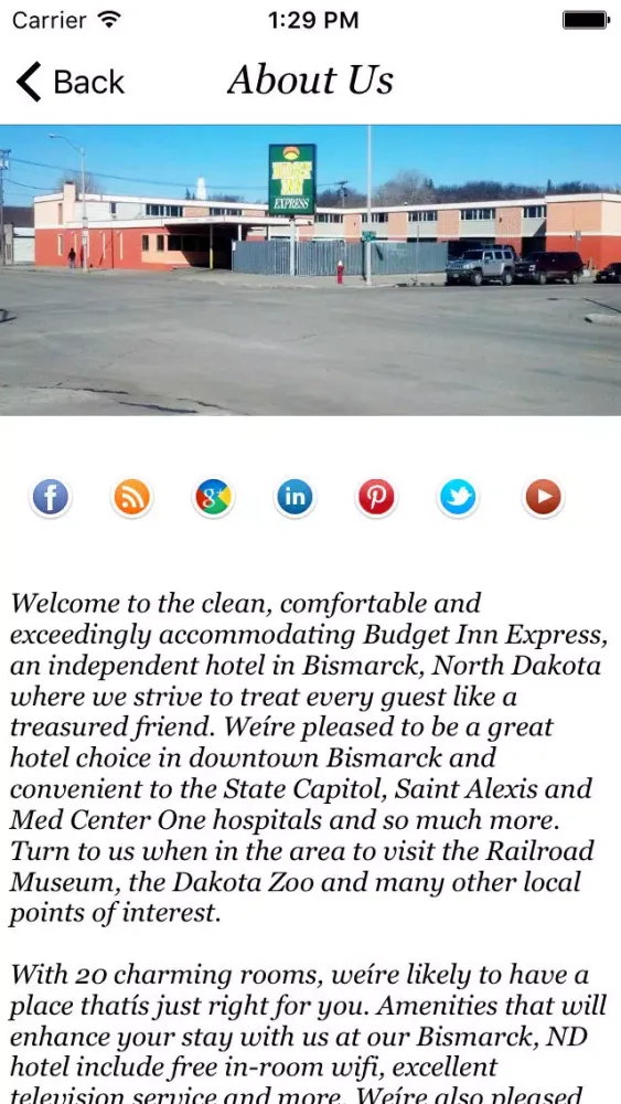 Screenshot di Budget Inn Express Bismarck