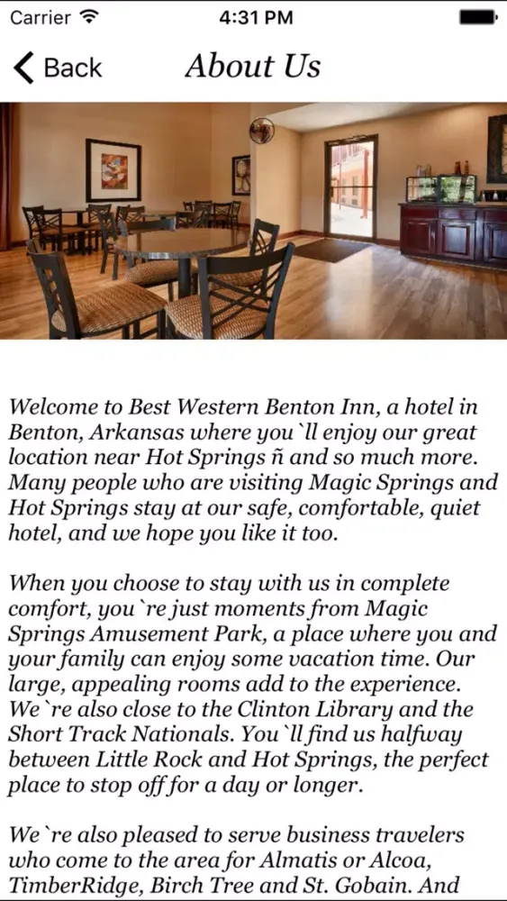Best Western Benton Inn應用截圖