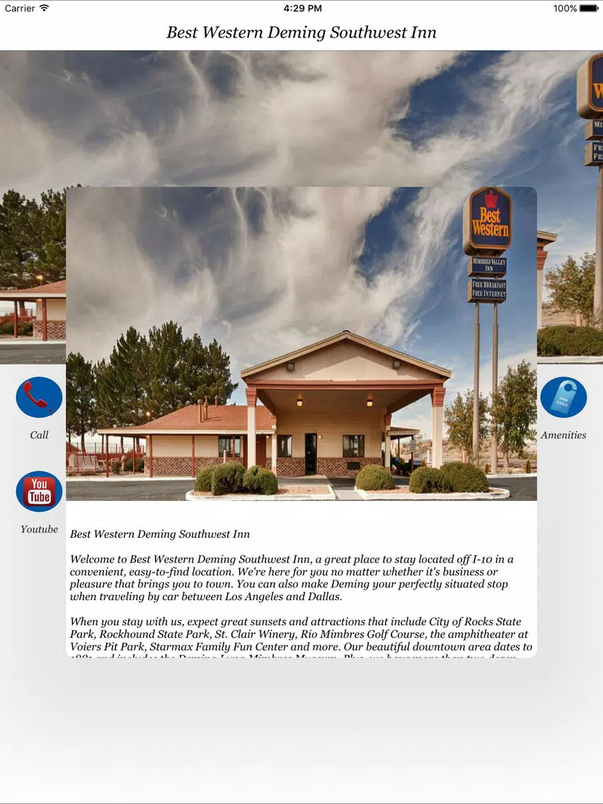 Captures d'écran de Best Western Deming Southwest Inn iPad 