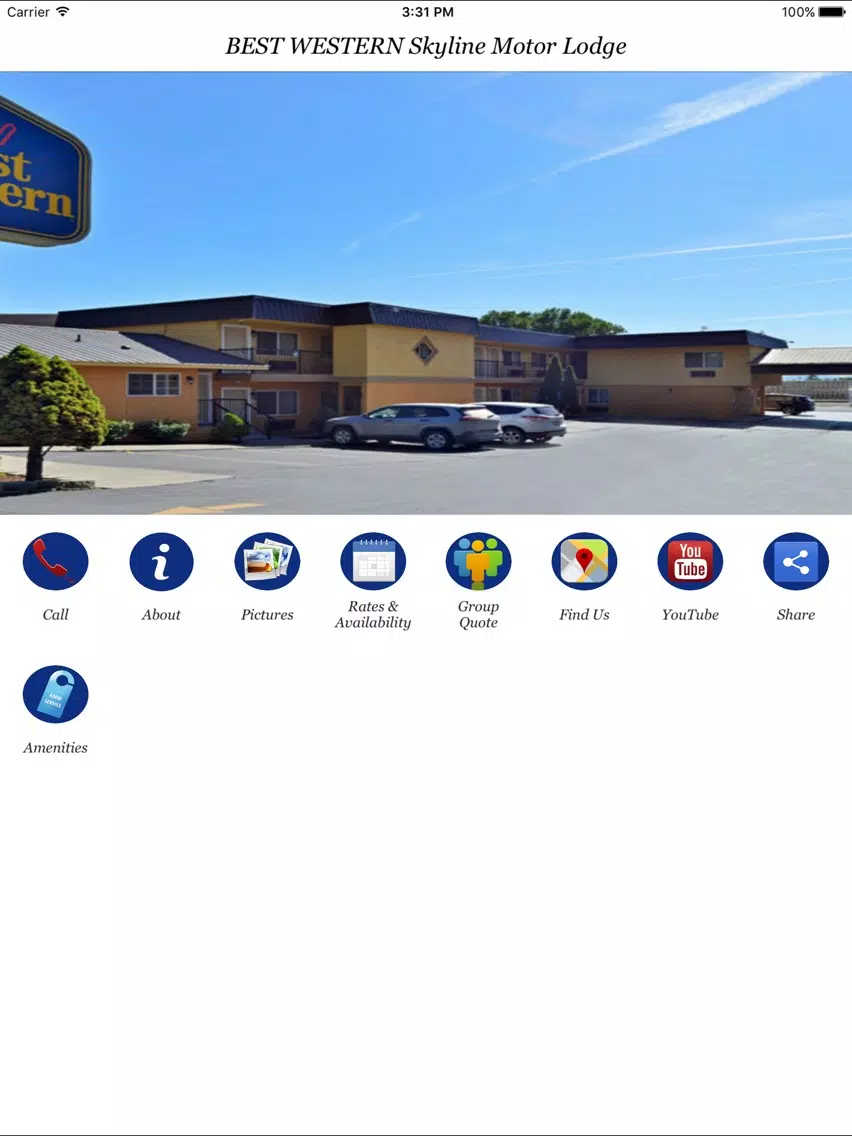 ภาพหน้าจอของ BEST WESTERN SKYLINE MOTOR LODGE iPad 