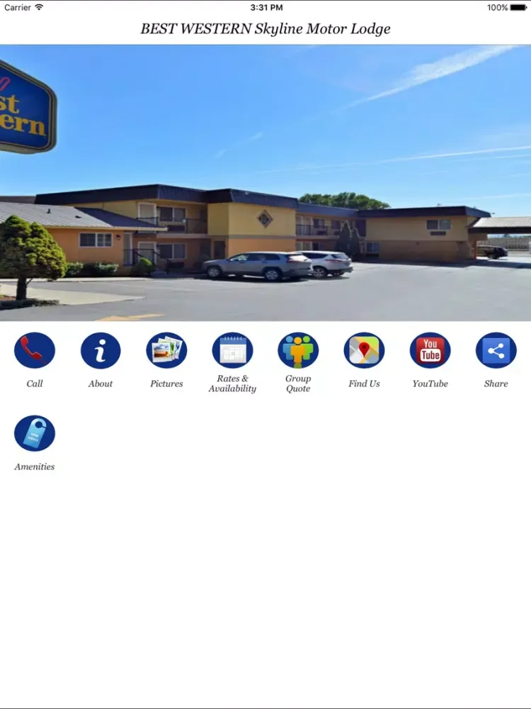 Capturas de pantalla de BEST WESTERN SKYLINE MOTOR LODGE iPad 